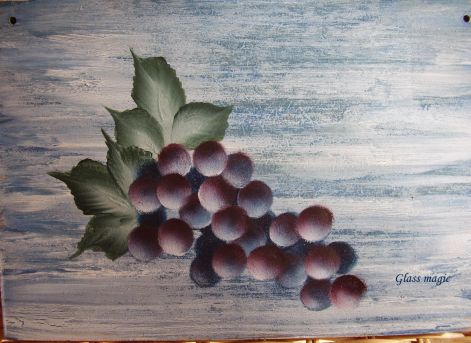 szőlős falikép